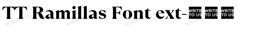 TT Ramillas Font ext字体转换 TT Ramillas Font ext字体转换